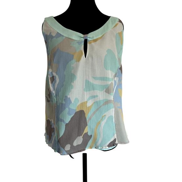 Un Jour Ailleurs 100% Silk 3 Piece Set Top Skirt Shawl Women's Size 14 - Picture 6 of 9